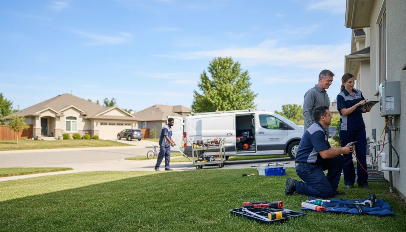 Tankless water heater service in Frederick, OK